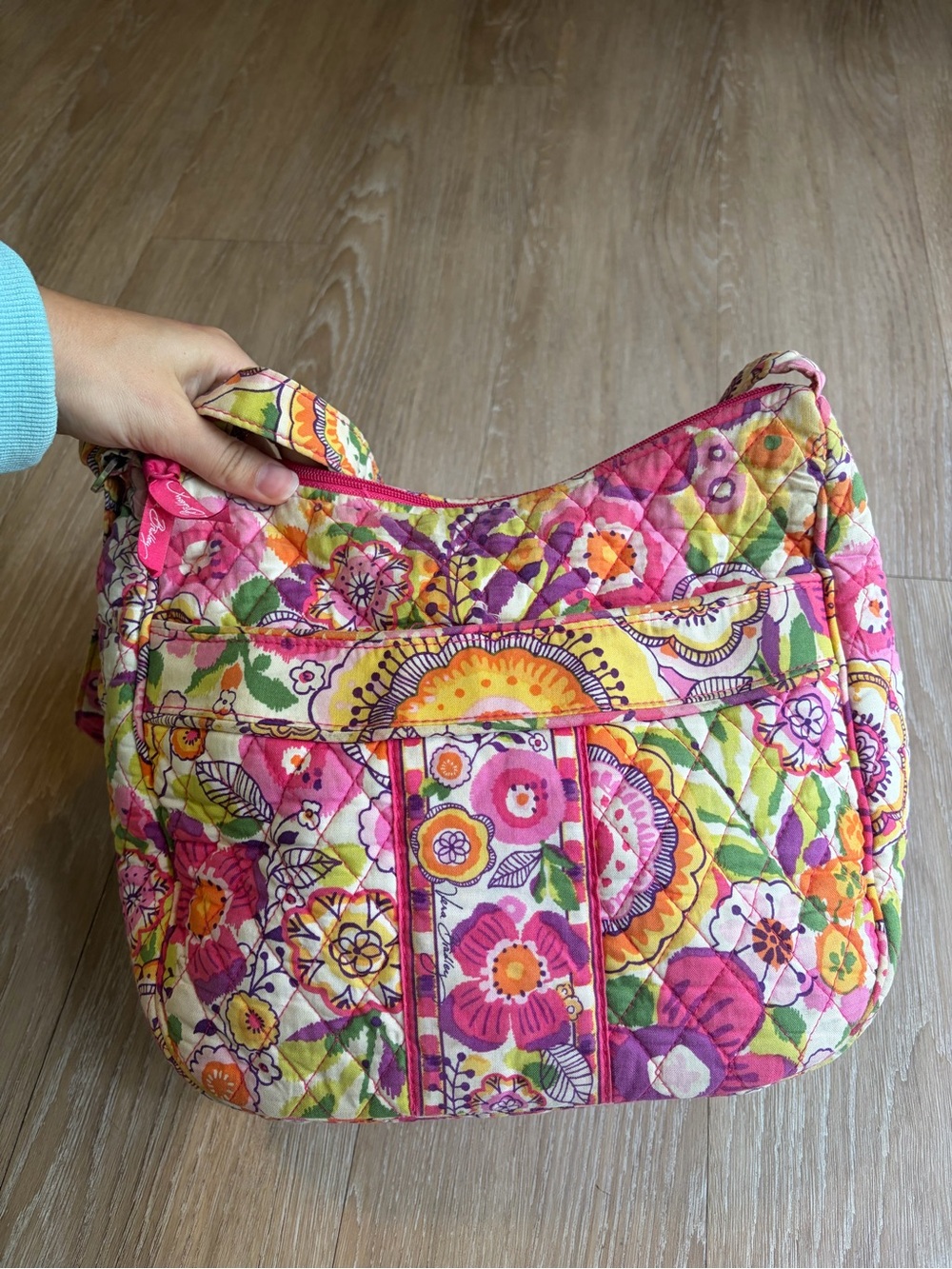 Y2K Vera Bradley Quilted Floral Crossbody Bag